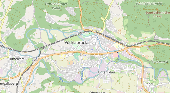 Excursiebestemming op kaart