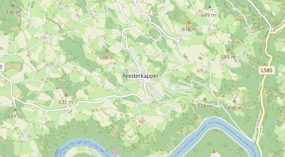 Excursiebestemming op kaart