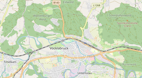 Excursiebestemming op kaart