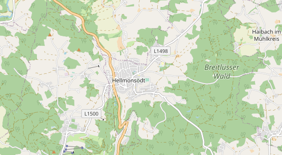 Excursiebestemming op kaart