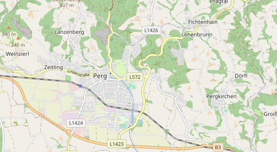 Excursiebestemming op kaart