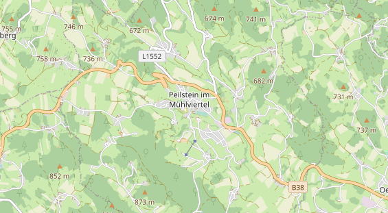 Destination d'excursion sur la carte