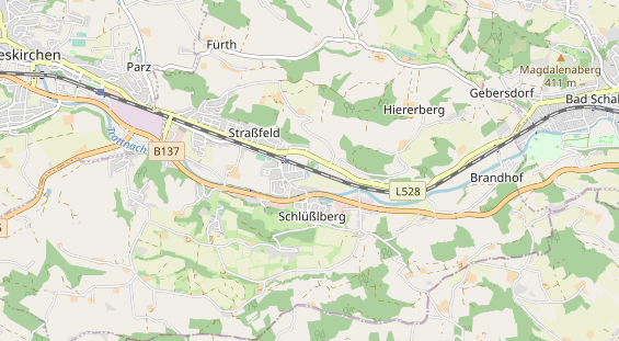 Destinazione dell'escursione sulla carta