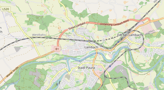 Destinazione dell'escursione sulla carta