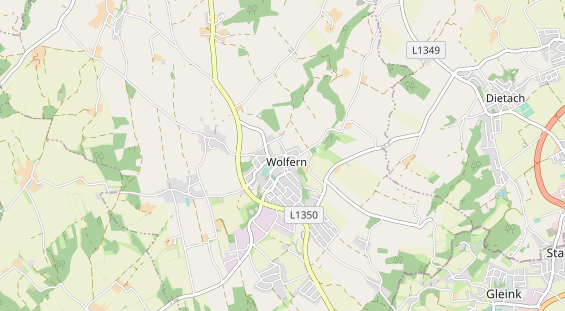 Destination d'excursion sur la carte