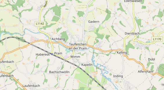 Destinazione dell'escursione sulla carta