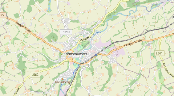 Excursiebestemming op kaart