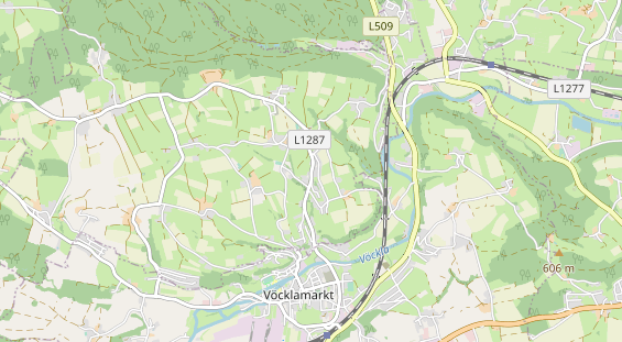 Destinazione dell'escursione sulla carta