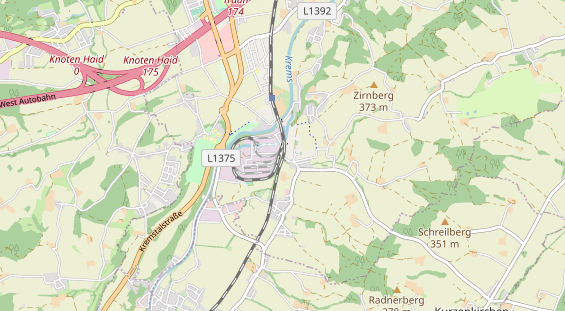 Destination d'excursion sur la carte