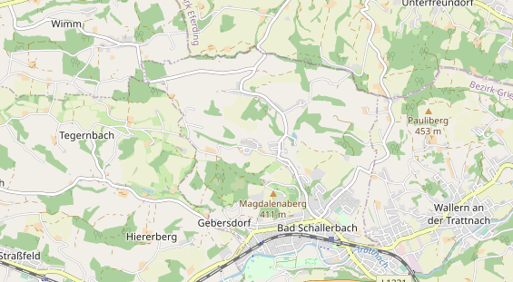 Destinazione dell'escursione sulla carta