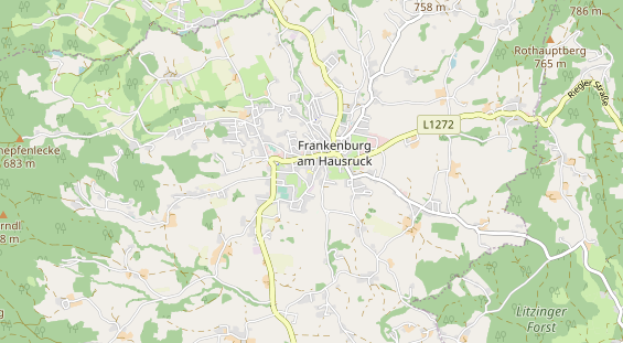 Destinazione dell'escursione sulla carta