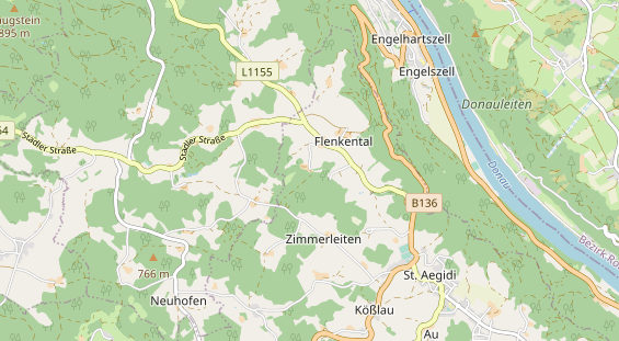 Destinazione dell'escursione sulla carta