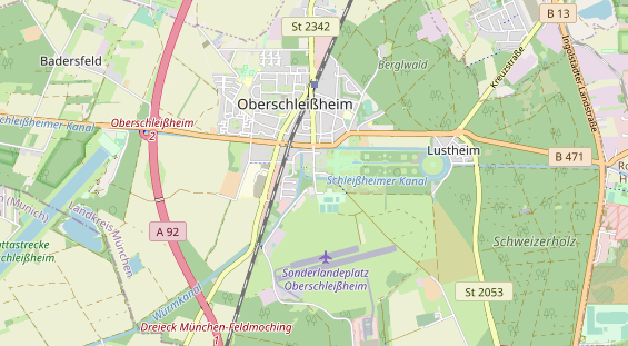 Excursiebestemming op kaart