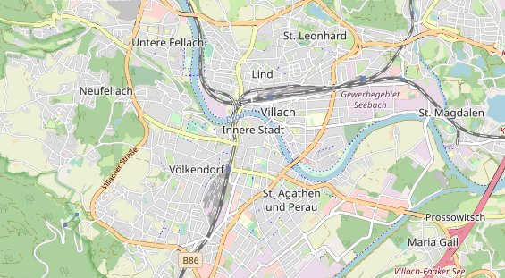 Destinazione dell'escursione sulla carta