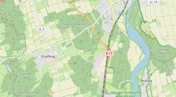 Destinazione dell'escursione sulla carta