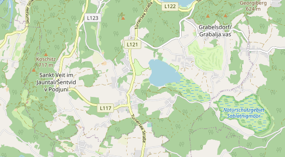 Destinazione dell'escursione sulla carta