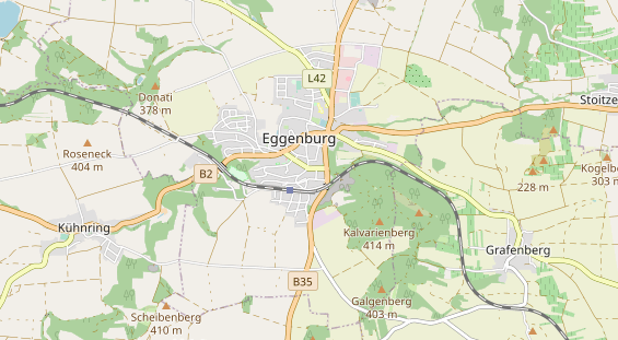 Destinazione dell'escursione sulla carta