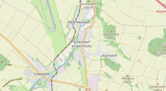 Destinazione dell'escursione sulla carta