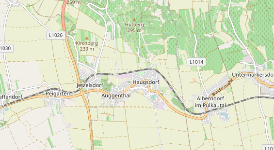 Destinazione dell'escursione sulla carta