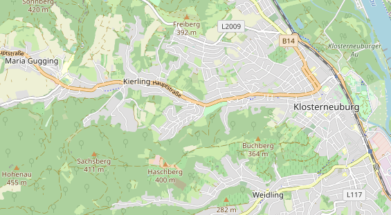 Destinazione dell'escursione sulla carta