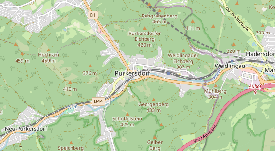 Destination d'excursion sur la carte