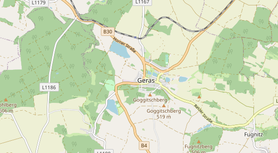 Destination d'excursion sur la carte