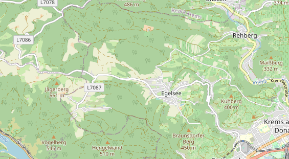 Destinazione dell'escursione sulla carta