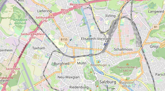 Destinazione dell'escursione sulla carta