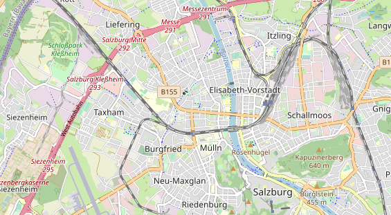 Destinazione dell'escursione sulla carta