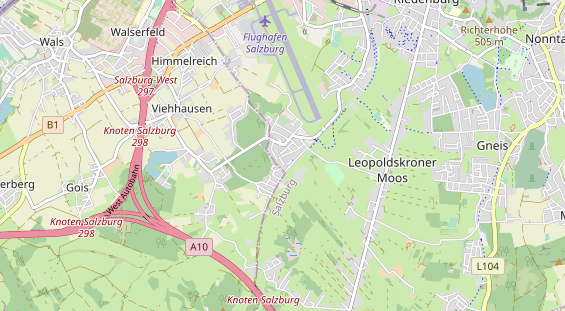 Excursiebestemming op kaart