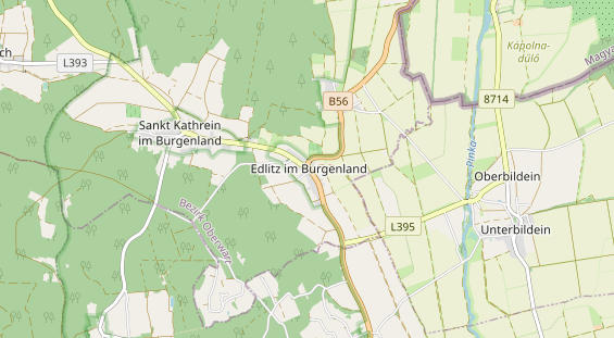 Destinazione dell'escursione sulla carta