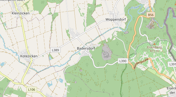 Destination d'excursion sur la carte