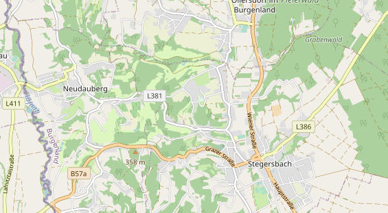 Excursiebestemming op kaart