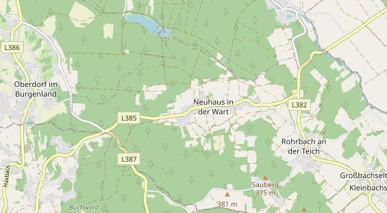 Destinazione dell'escursione sulla carta