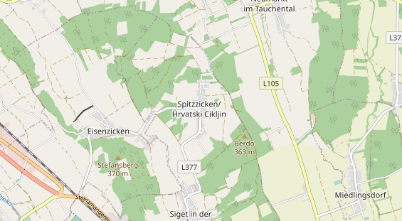 Destination d'excursion sur la carte