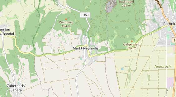 Destinazione dell'escursione sulla carta