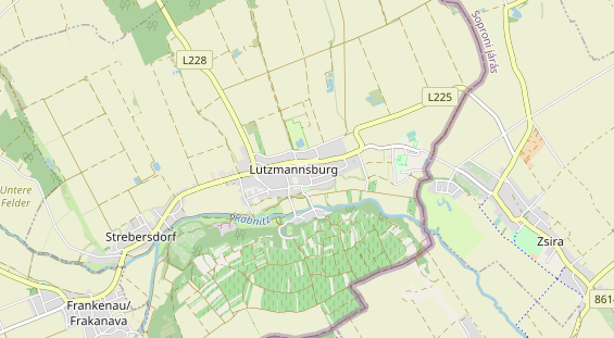 Excursiebestemming op kaart