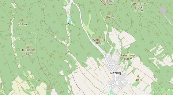 Destination d'excursion sur la carte