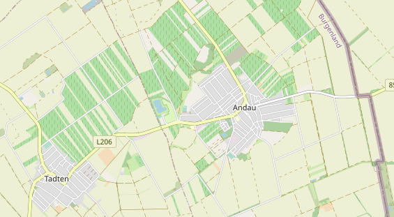 Destination d'excursion sur la carte