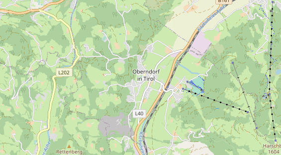 Destination d'excursion sur la carte