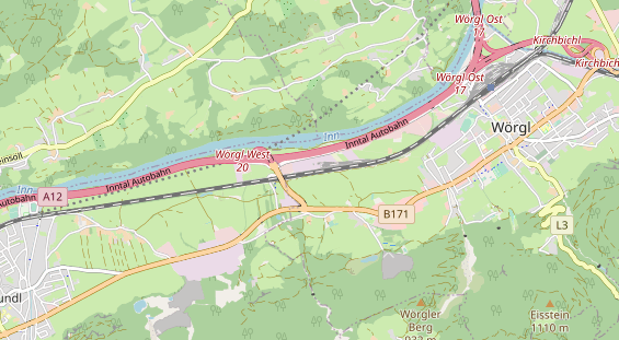 Excursiebestemming op kaart
