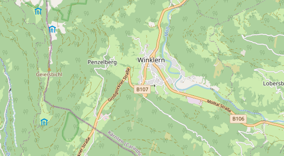 Destination d'excursion sur la carte