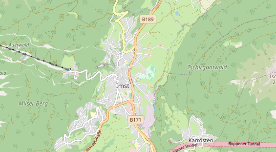 Destination d'excursion sur la carte