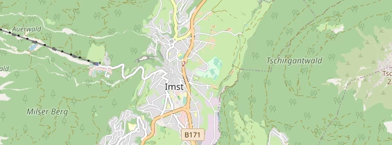 Destinazione dell'escursione sulla carta