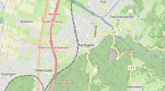 Ausflugsziel auf Karte