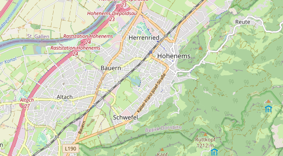 Destination d'excursion sur la carte