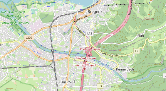 Destinazione dell'escursione sulla carta