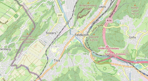 Destination d'excursion sur la carte