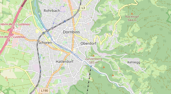 Destinazione dell'escursione sulla carta