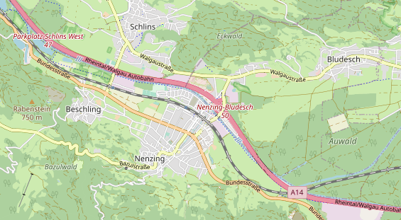 Destination d'excursion sur la carte